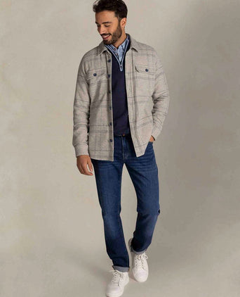 Overshirt atlas tenax check blauw