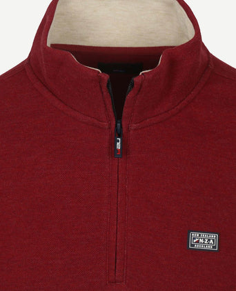 NZA halfzip samuel cherry red | Regular-fit