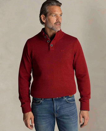 Pullover mocker adan cherry red