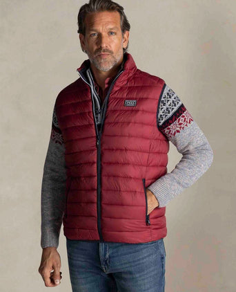 NZA bodywarmer puffer cherry red