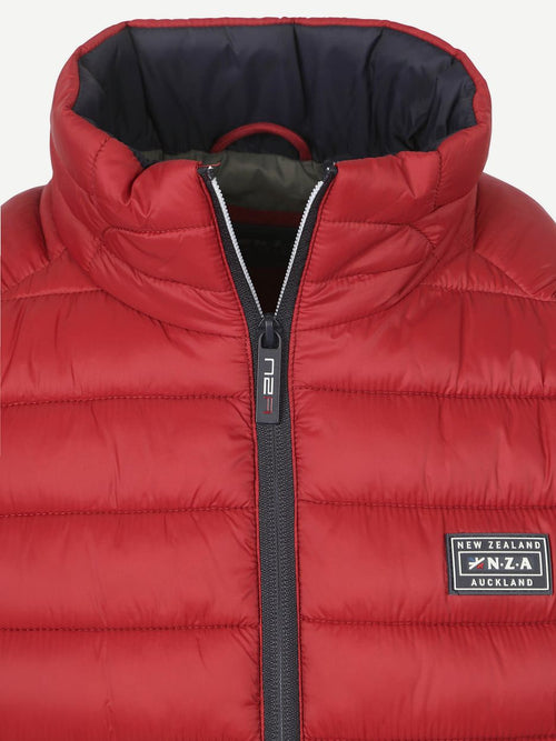 NZA bodywarmer puffer cherry red