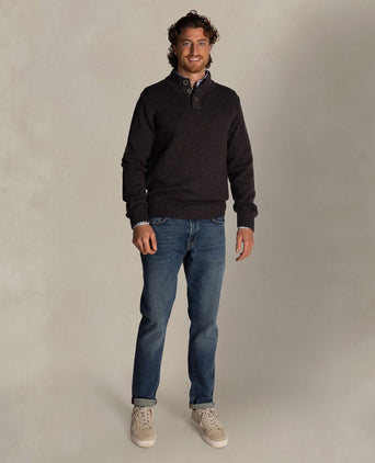 Pullover mocker adan antraciet