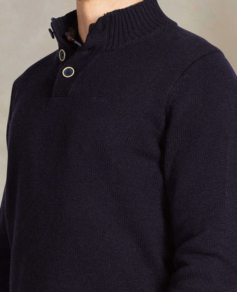 Pullover mocker adan donkerblauw