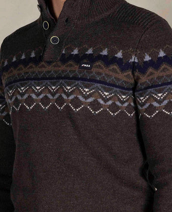 Pullover iker nordic wool blend hazel