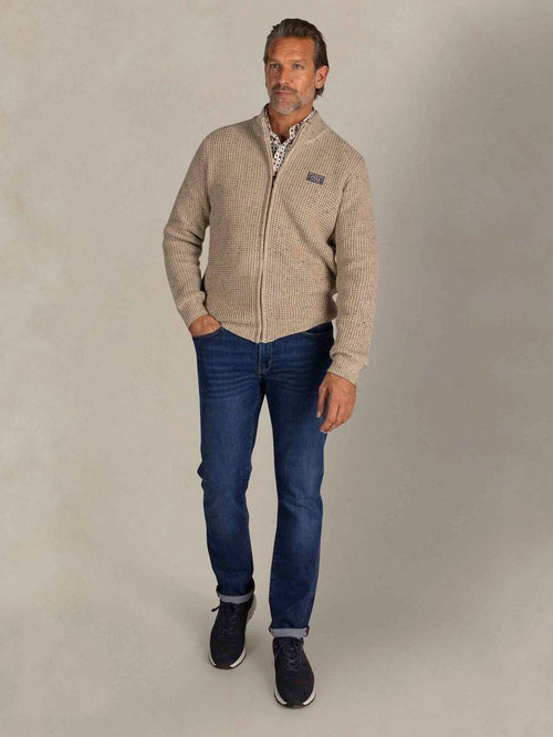 NZA vest wolmix dominick beige | Regular-fit