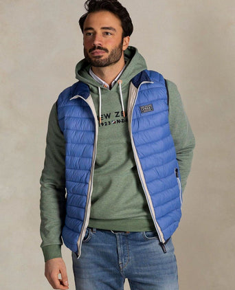 Bodywarmer puffer blauw