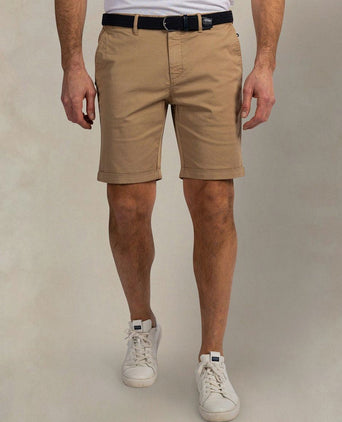 Shorts twill stretch dune beige