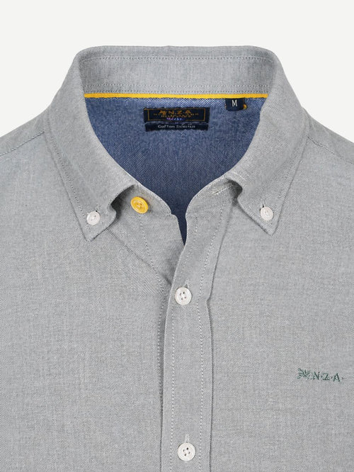 Overhemd bd barn twill groen