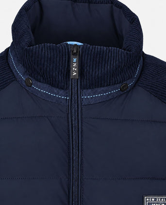 Jas padded Oxford donkerblauw
