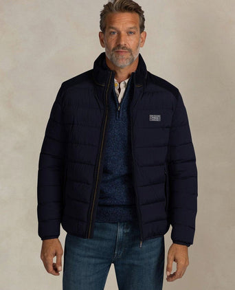Jas padded Oxford donkerblauw