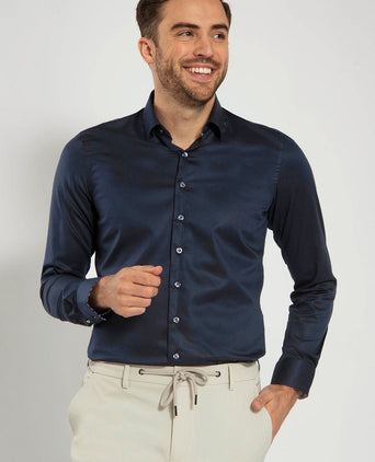 Overhemd donkerblauw 270-5