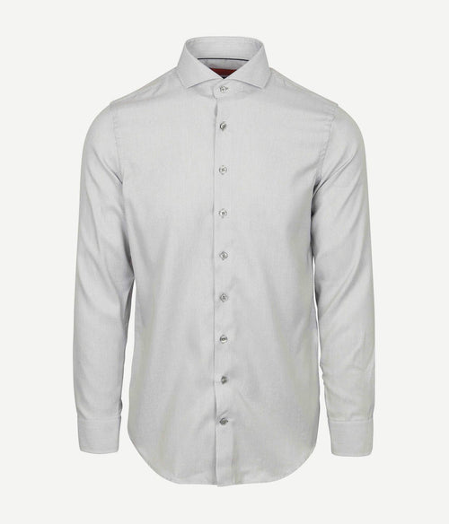 Suitable overhemd jacquard luxe groen | Slim-fit