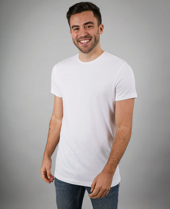 Obambo t-shirt ronde hals wit (2-pack)
