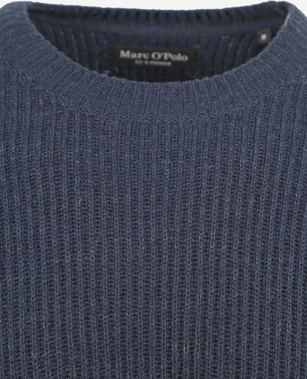 Pullover wol blend donkerblauw