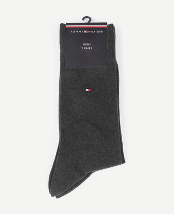 Classic (2-pack) sokken antraciet