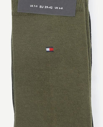 Classic (2-pack) sokken groen zwart