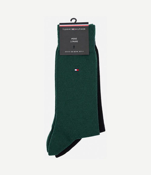 Classic (2-pack) sokken groen zwart