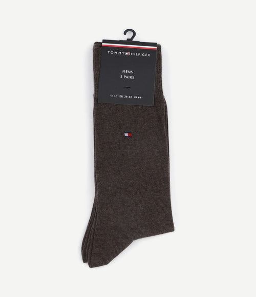 (2-pack) sokken bruin