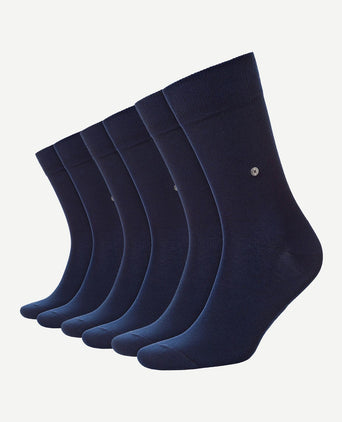 Burlington uni donkerblauw (6-pack)