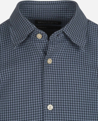 Overhemd ruiten blauw