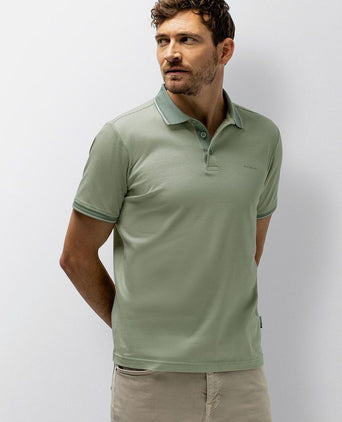 Polo effectknit groen