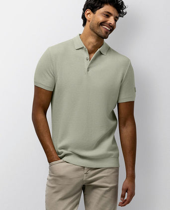 Polo knitted groen