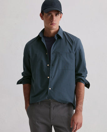 Overhemd ruiten vichy donkerblauw