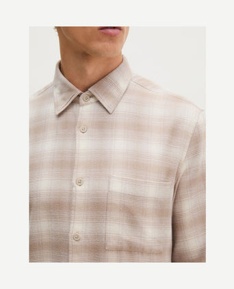 Shirt check beige