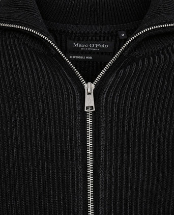 Cardigan zip zwart