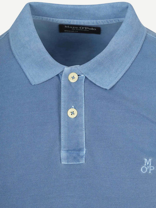 Poloshirt piqué provincial blauw