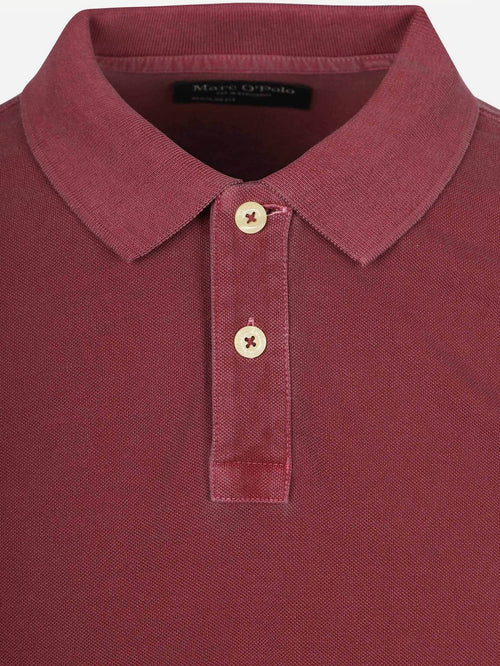 Poloshirt piqué acai rood