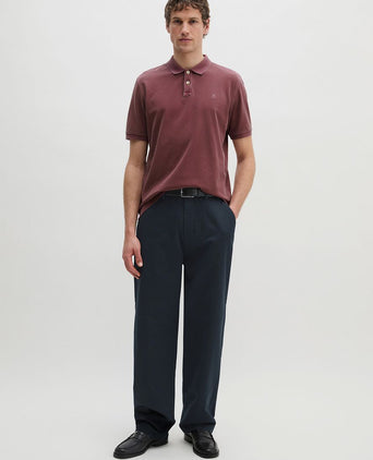 Poloshirt piqué acai rood