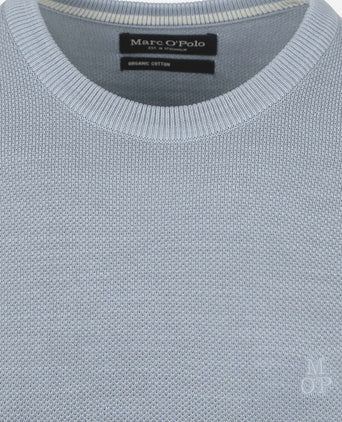 Marc o'polo pullover heavy piqué lichtblauw | Regular-fit