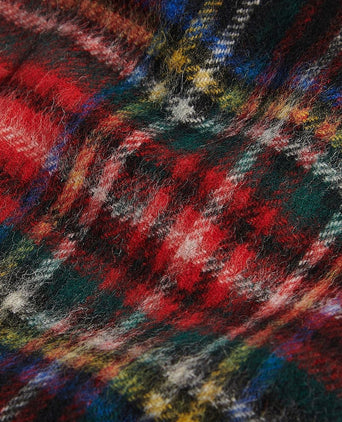 Barbour sjaal stewart lamswol rood