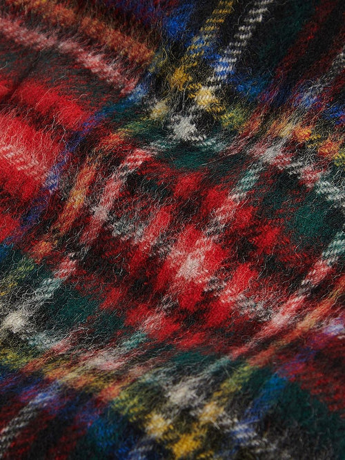 Barbour sjaal stewart lamswol rood