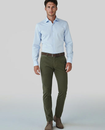 Profuomo travel shirt blauw | Slim-fit