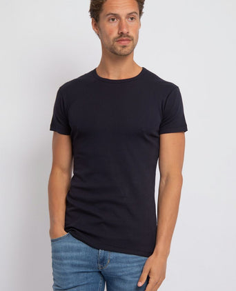 Ottawa t-shirt stretch donkerblauw (2-pack)