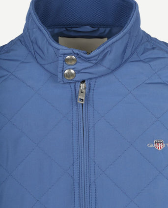 Jas gewatteerd vintage blauw