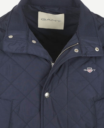 Gant jas quilted windcheater donkerblauw