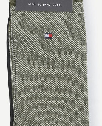 Tommy Hilfiger (2-pack) sokken birdseye groen