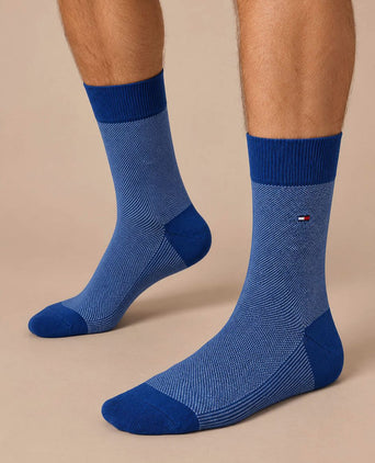 (2-pack) sokken birdseye blauw 033