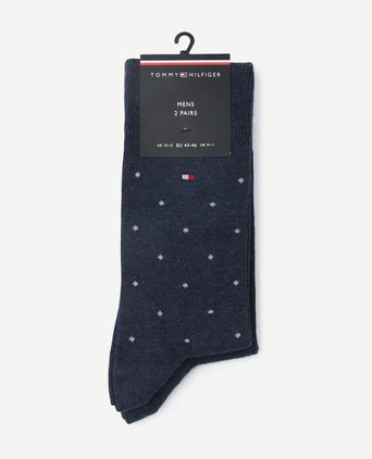 (2-pack) sokken blauw 003