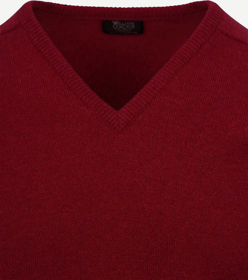 V lamswol bordeaux