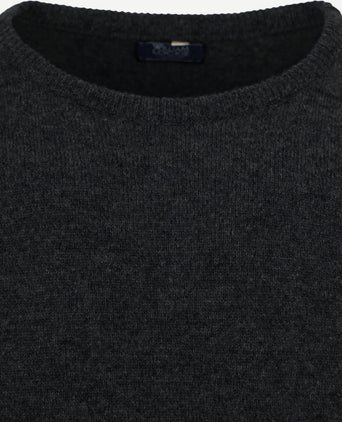 Trui lamswol charcoal antraciet