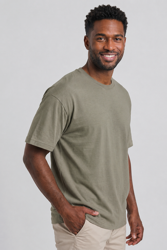 Venice t-shirt heavy jersey groen Venice t-shirt heavy jersey groen