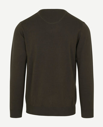 Suitable pullover vini v-hals mid groen