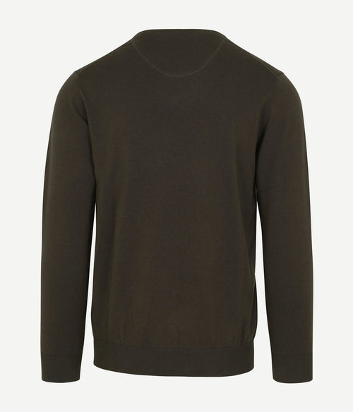 Suitable pullover vini v-hals mid groen