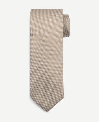 Suitable zijde stropdas beige