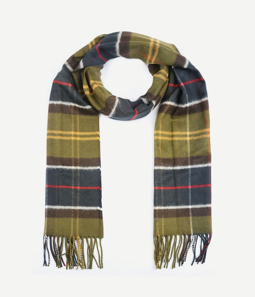 Barbour sjaal wolmix tartan yaxley groen