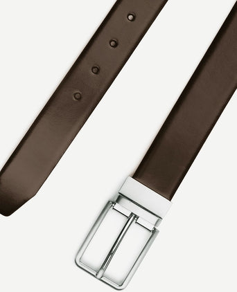 Profuomo riem zwart + bruin